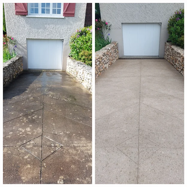 nettoyage allées de parking à Larçay près de Tours en Indre-et-Loire 37