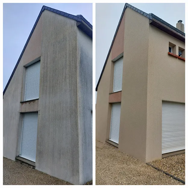 nettoyage façade de maison à Larçay près de Tours en Indre-et-Loire 37