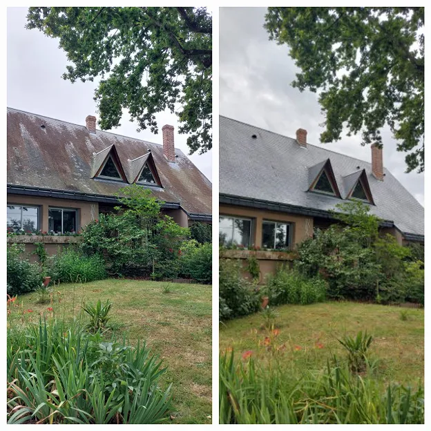 nettoyage toiture de maison à Larçay près de Tours en Indre-et-Loire 37